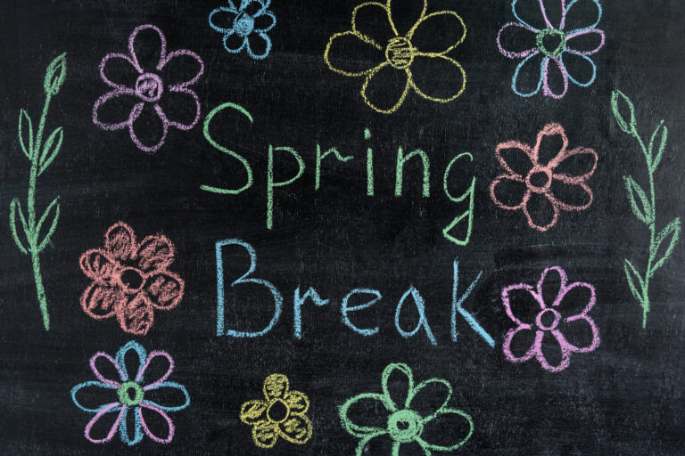 spring break chalkboard image